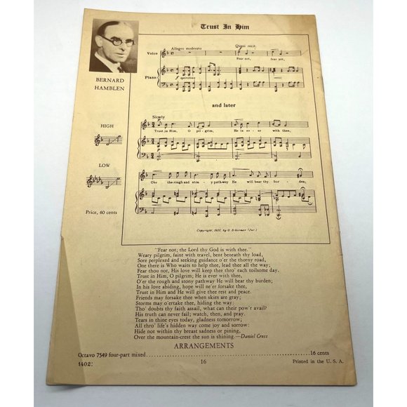 Grinnell Bros Most Successful Sacred Songs Songbook Vintage Sheet Music - Picture 2 of 10